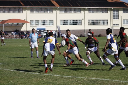 Alex's Kyle Papman, Kamva Batyi And Batandwa Singeni In Action In Their 1st Eam Rugby Match On Saturday