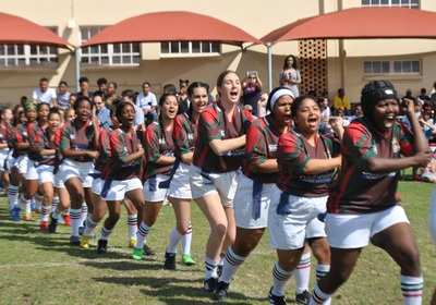 The Alex Girl Student Leaders Made A Formidable Entrance Onto The Field