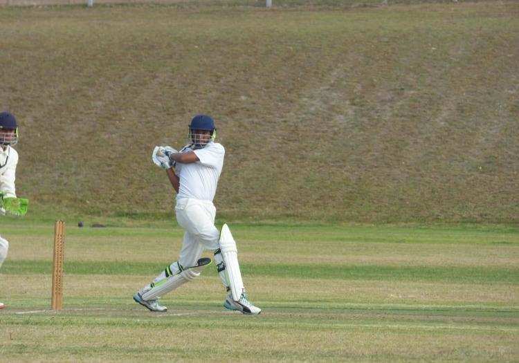 Ashley Murphy Plays The Ball On The Leg Side In Alex's Cricket Match Against Vp On Saturday